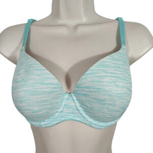 Victorias Secret Where Everywhere Lightly Lined Bra Women Size 32DD Heather Blue